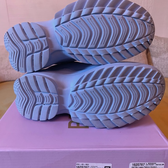 Like NEW Berness Chill Rec League Platform Sneakers, Baby Blue, Size 6 - Picture 7 of 9
